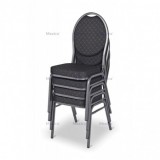 Krzesło bankietowe HERMAN czarne