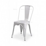 Krzesło loftowe Paris inspirowane TOLIX białe